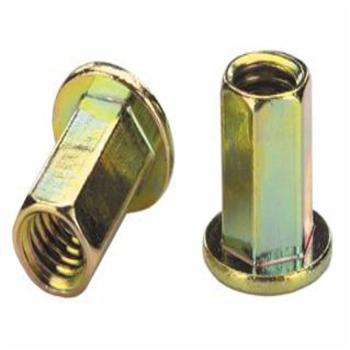 CF-AES10H135ZYR AES10H135ZYR, Rivetnut Insert, 10-32 UNF-3B (.085-.135 Grip) Full-Hex Body, Large Flange Head, Ste